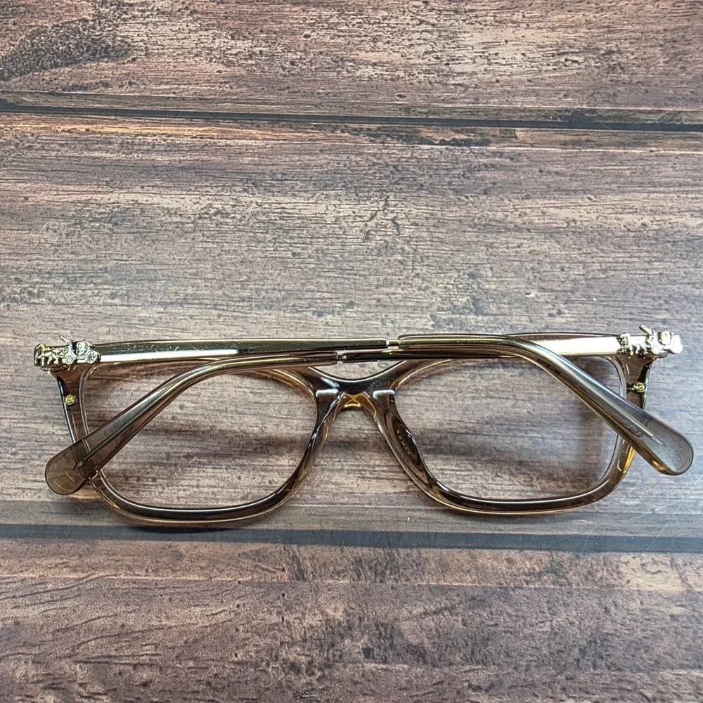 Coach HC6146U Transparent Brown Cat Eye Eyeglass Frames 53-16-140 Designer